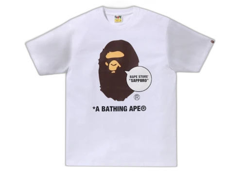 BAPE Store Sapporo Ape Head Tee White