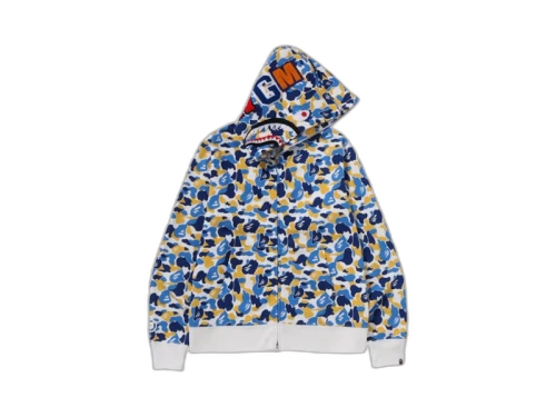 BAPE Store Shanghai Separate Shark Full Zip Hoodie Multicolor