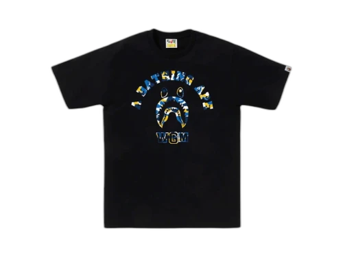 BAPE Store Shanghai Shark College Tee Black