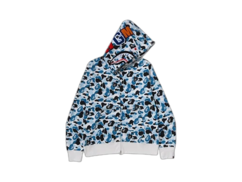 BAPE Store Shenyang Separate Shark Full Zip Hoodie Multicolor