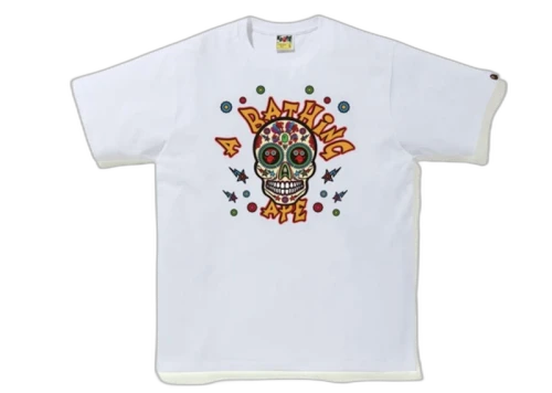 BAPE Sugar Skull Tee White