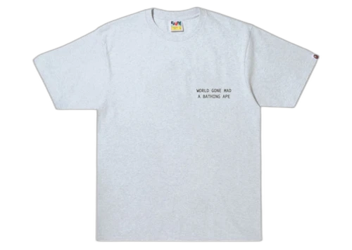 BAPE Text Code Camo Tee Gray