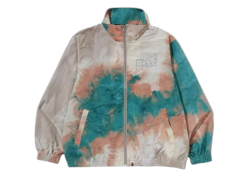 BAPE Tie Dye Track Jacket Beige
