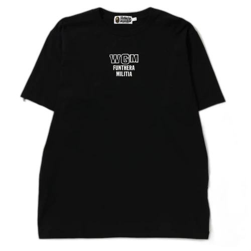BAPE Tiger Shark Layered L/S Tee Black/White