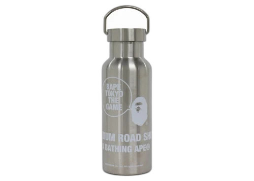 BAPE Tokyo The Game Stainless Steel Bottle Silver