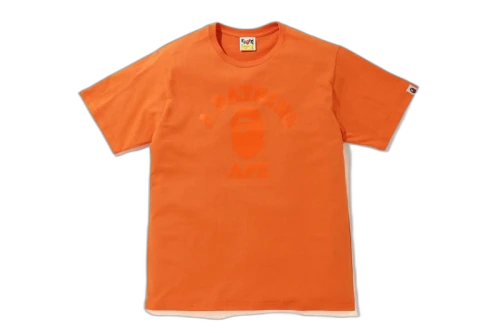 BAPE Tonal College Tee Orange