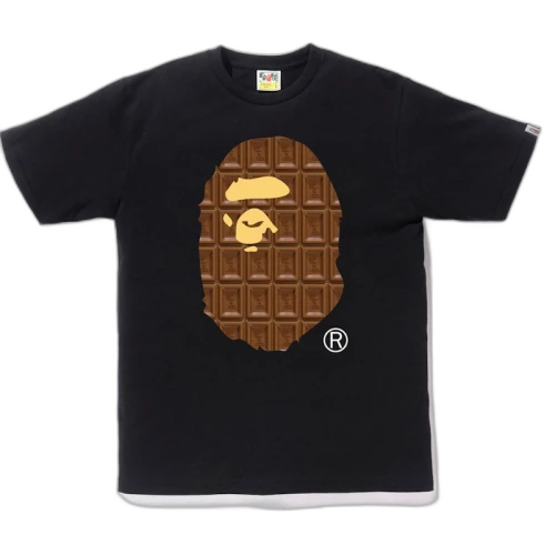BAPE Valentine Chocolate Ape Head Tee Tee Black