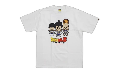 BAPE Dragon Ball Z Vegeta Trio Milo Tee White