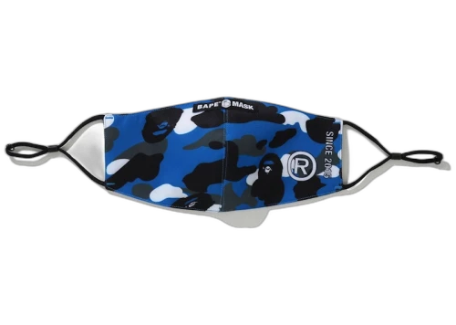 BAPE Warm Up Camo Mask Blue