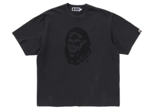 BAPE WGM Garment Dyed Relaxed Fit Tee Black