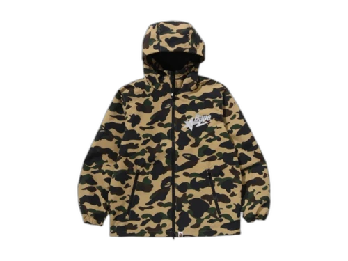 BAPE Windstopper Products Gore-Tex Labs 1st Camo Hoodie Jacket Yellow