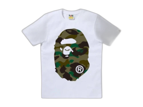 BAPE Women's 1st Camo Big Ape Head Tee White/Green