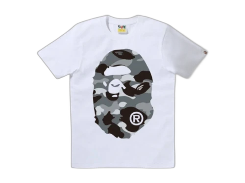 BAPE Women's 1st Camo Big Ape Head Tee White/Grey