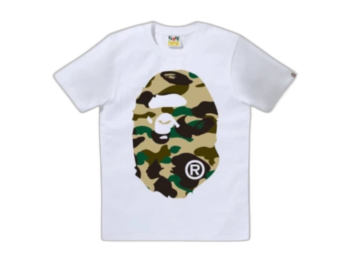 BAPE Women's 1st Camo Big Ape Head Tee White/Yellow