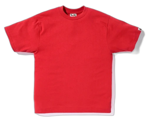 BAPE World Gone Mad Overlap Tee Red