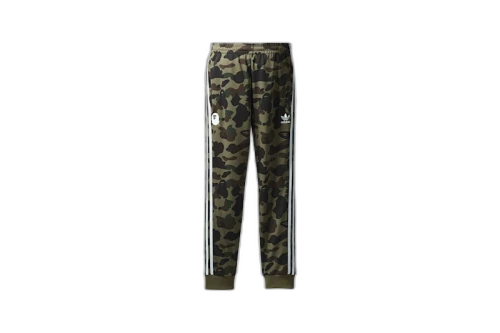 BAPE x adidas adicolor Track Pants Olive Cargo
