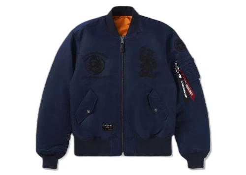 BAPE x Alpha Industries MA-1 Jacket Navy