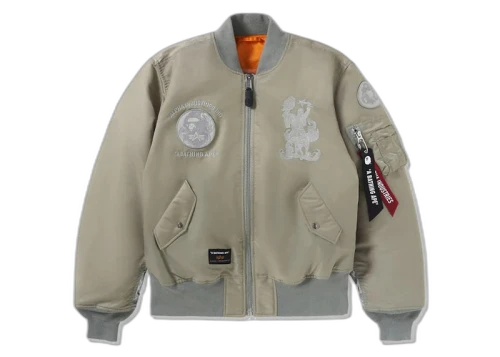 BAPE x Alpha Industries MA-1 Jacket Olivedrab