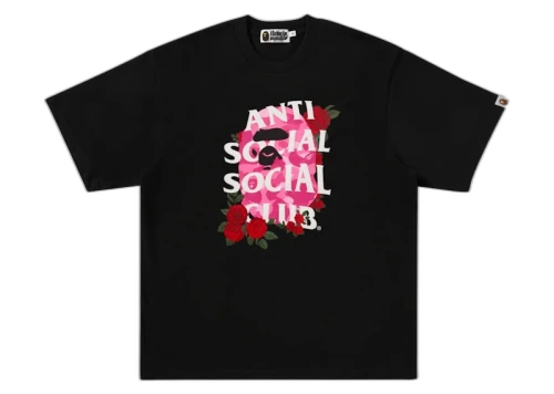 BAPE x Anti Social Social Club I Tee Black