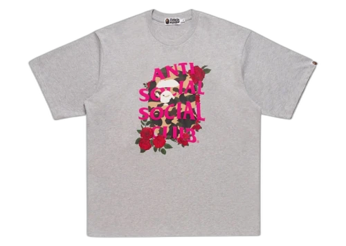 BAPE x Anti Social Social Club I Tee Grey