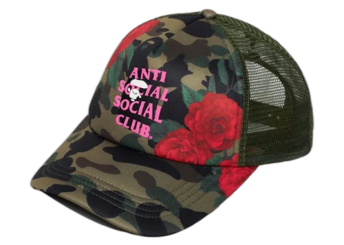 BAPE x Anti Social Social Club Mesh Cap Green