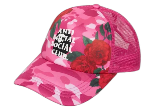 BAPE x Anti Social Social Club Mesh Cap Pink