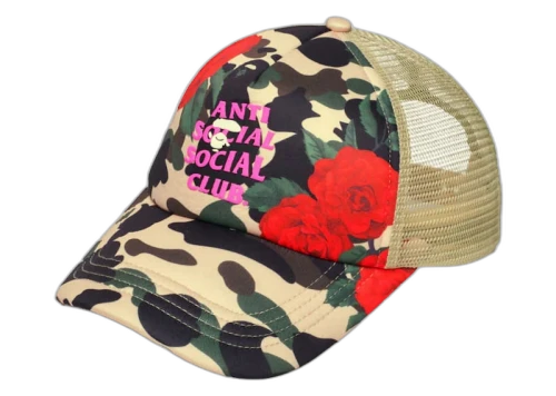 BAPE x Anti Social Social Club Mesh Cap Yellow