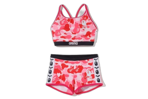 BAPE x Arena Separetsu Swimwear Pink