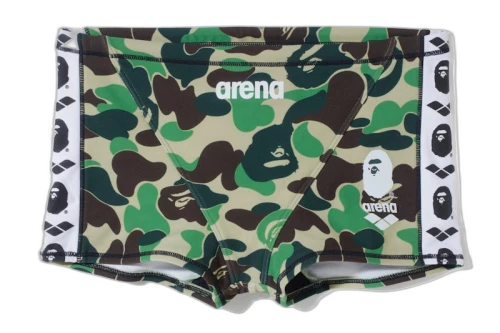BAPE x Arena Short Box Swimwear Green