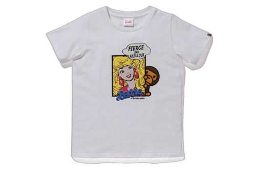 BAPE x Barbie Milo Tee White