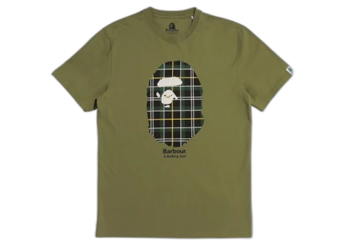 BAPE x Barbour Tee Green
