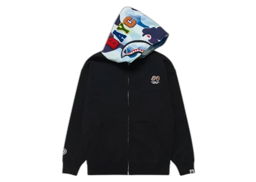 BAPE x BAYC Shark Full Zip Hoodie Black