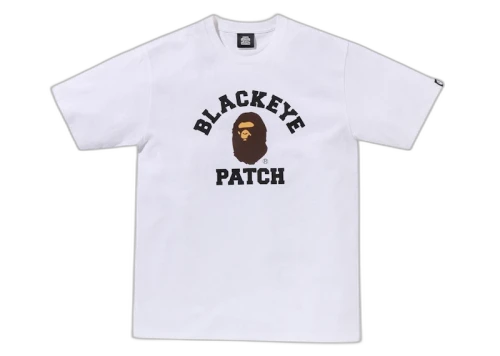 BAPE x Black Eye Patch College Tee White