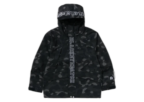 BAPE x Black Eye Patch Color Camo Snowboard Jacket Black