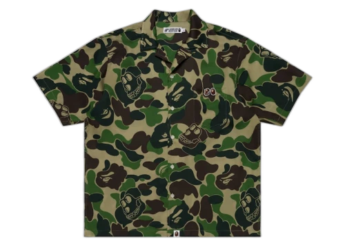 BAPE x Bored Ape Yacht Club Hawaiian Shirt Green
