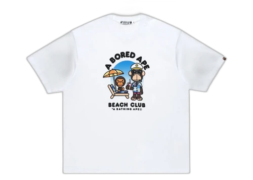 BAPE x Bored Ape Yacht Club Resort Tee White