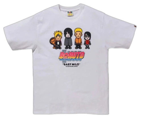 BAPE x Boruto Milo #1 Tee White