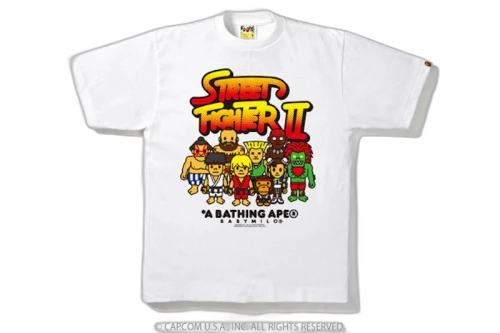 BAPE X Capcom Milo Street Fighter 2 Tee 1 White
