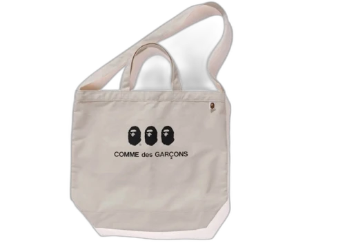 BAPE x CDG Osaka Tote Bag Beige