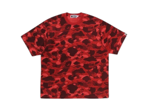 BAPE x CLOT Camo T-Shirt Red