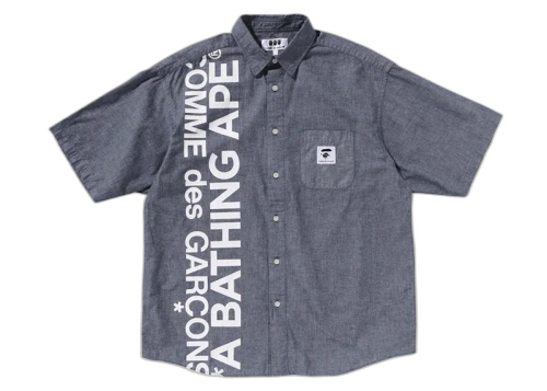 BAPE x Comme des Garcons Osaka S/S Shirt Light Indigo