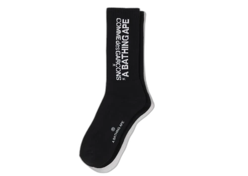 BAPE x Comme des Garcons Osaka Socks Black