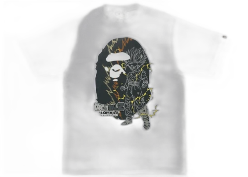 BAPE x Dragon Ball Z Son Gohan Big Ape Head Tee White