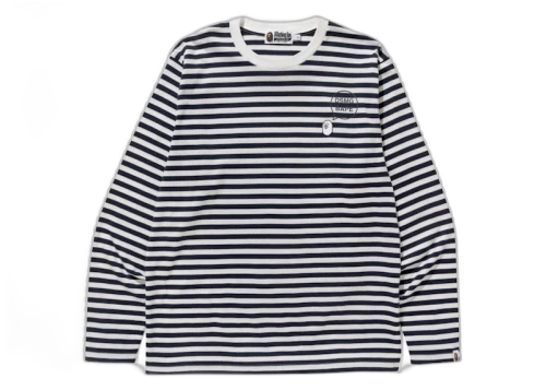 BAPE x DSM Hoop L/S Tee Navy