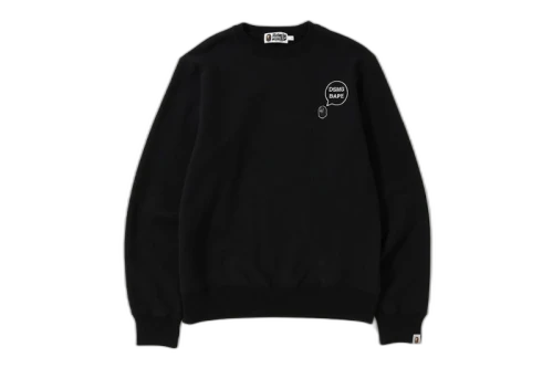 BAPE x DSMG 2 Crewneck Sweatshirt Black
