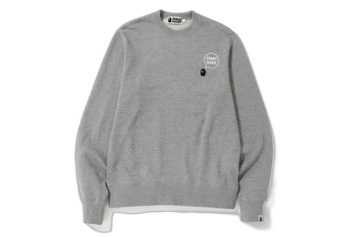 BAPE x DSMG Crewneck Sweatshirt Gray