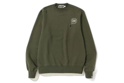 BAPE x DSMG Crewneck Sweatshirt Olivedrab