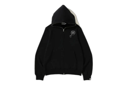 BAPE x DSMG Full Zip Hoodie Black