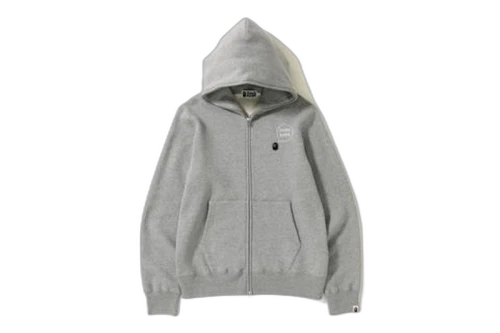 BAPE x DSMG Full Zip Hoodie Gray