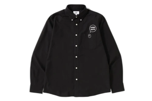 BAPE x DSMG Oxford BD Shirt Black